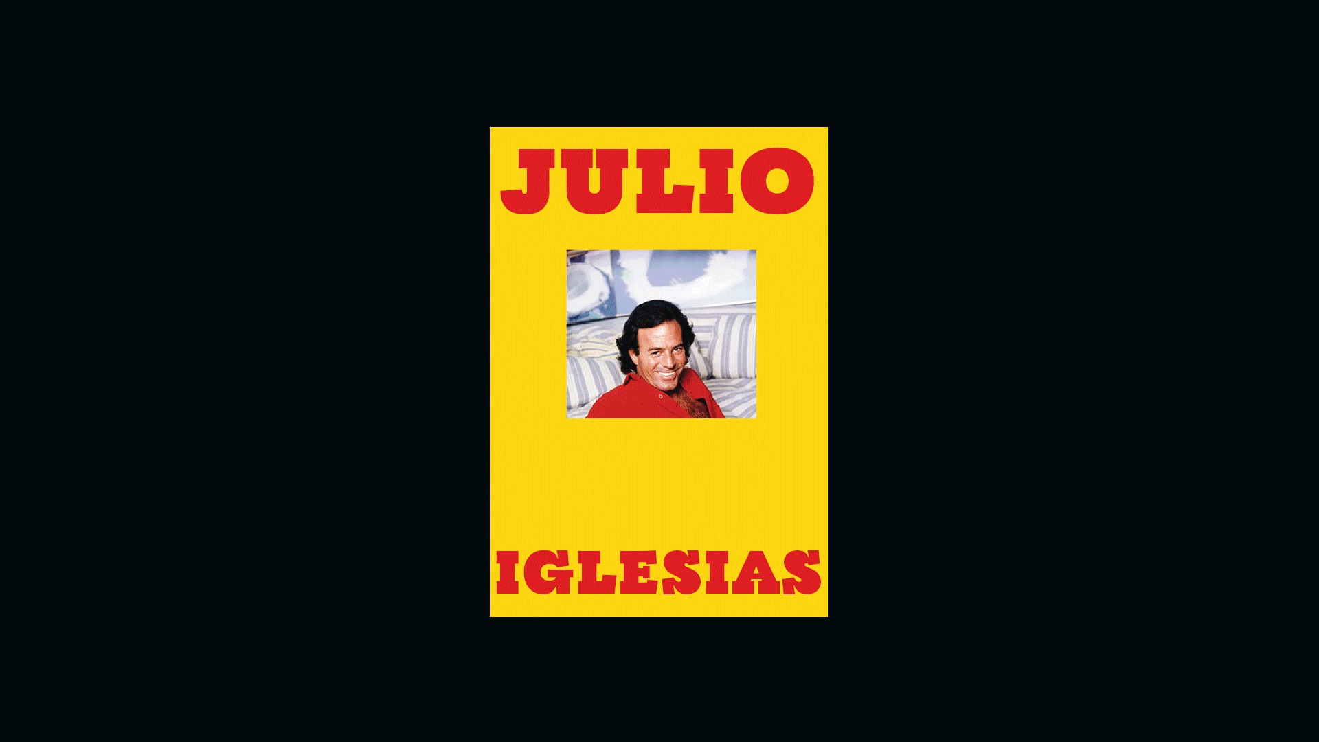 Julio Iglesias book covers design