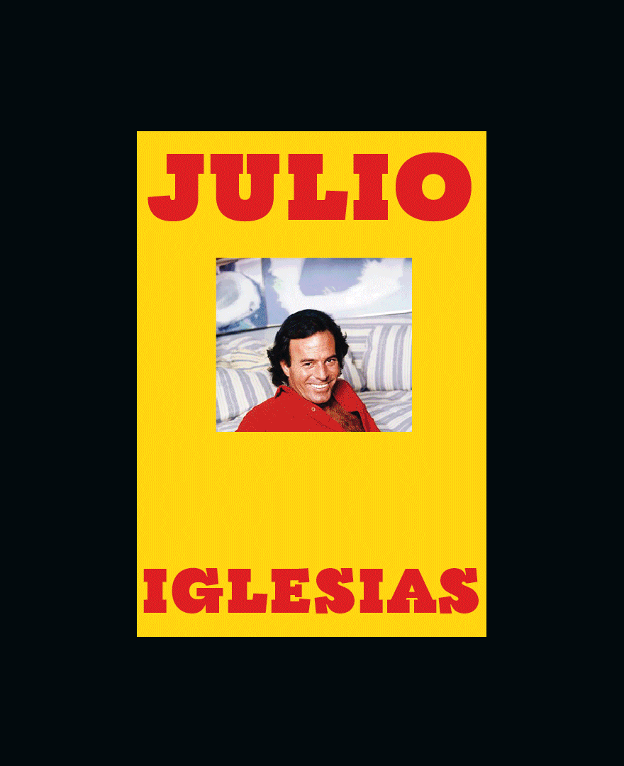 Julio Iglesias book covers design